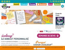 Tablet Screenshot of ecolocup.com